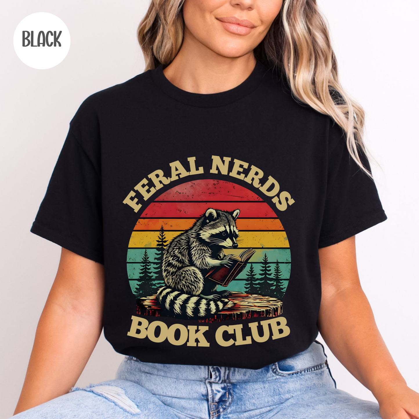 Feral Nerds Book Club Raccoon T-Shirt