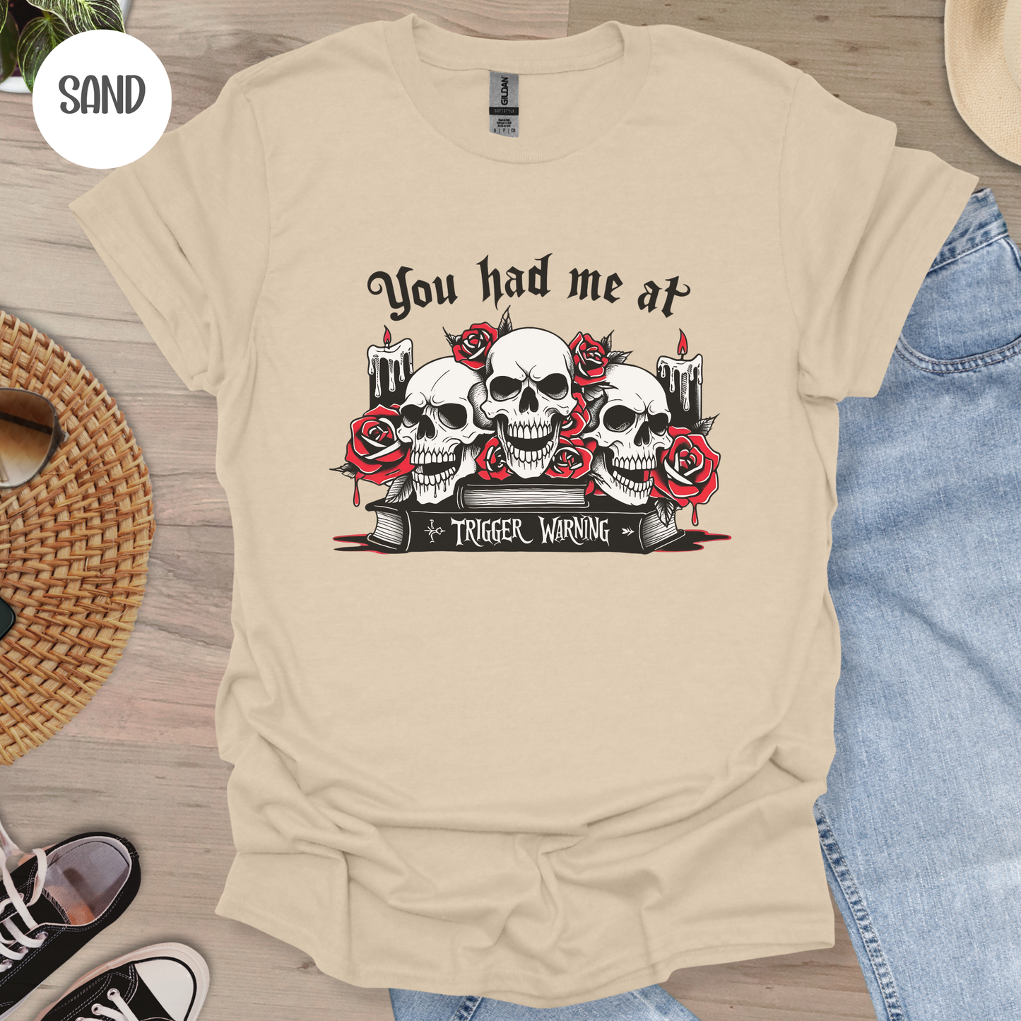 Trigger Warning T-Shirt-Stripeypeach