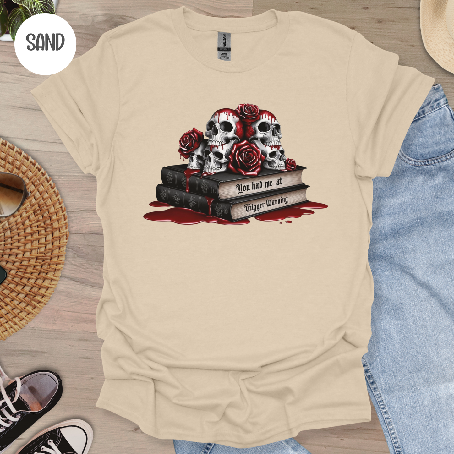 Trigger Warning T-Shirt-Stripeypeach