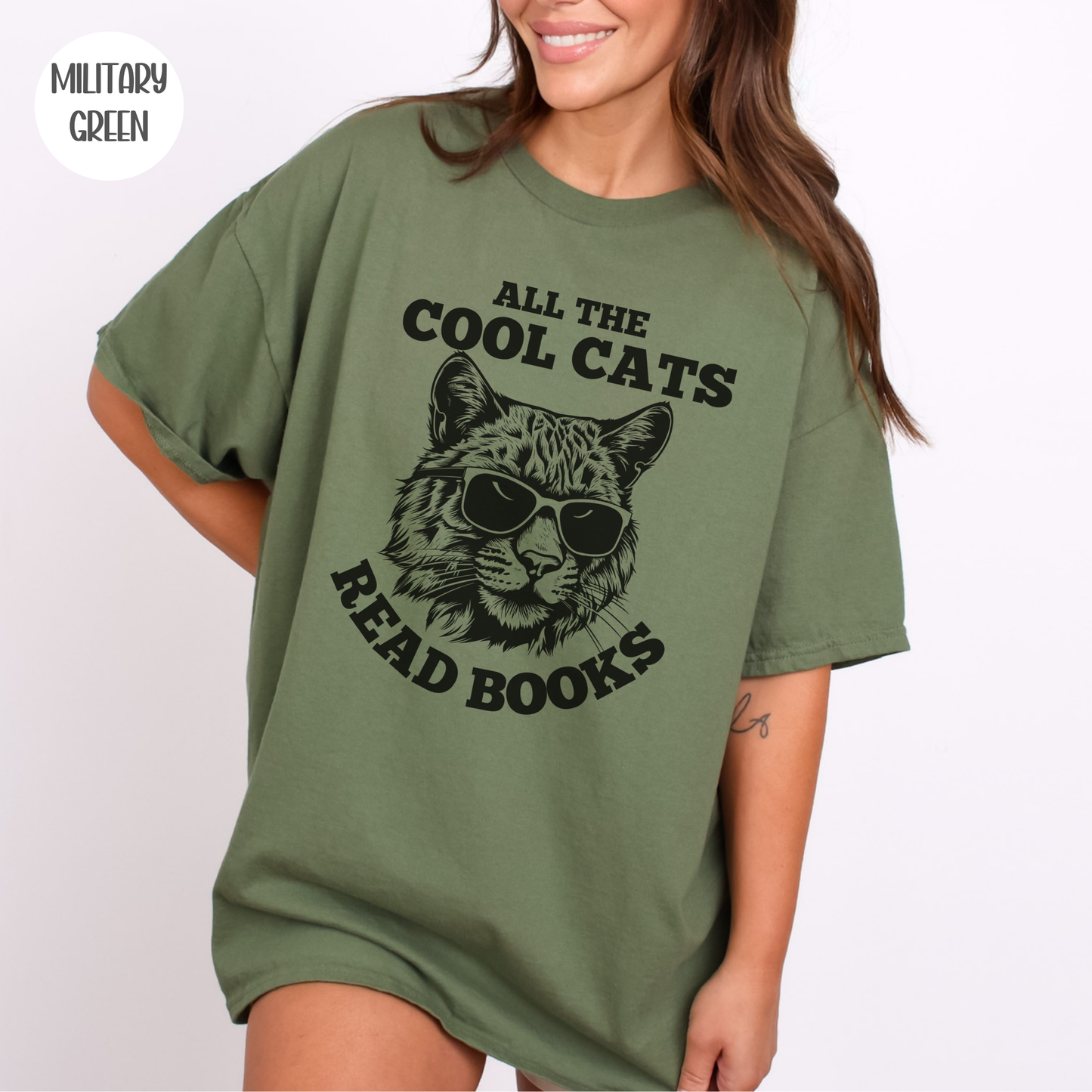 All the Cool Cats Read Books T-Shirt
