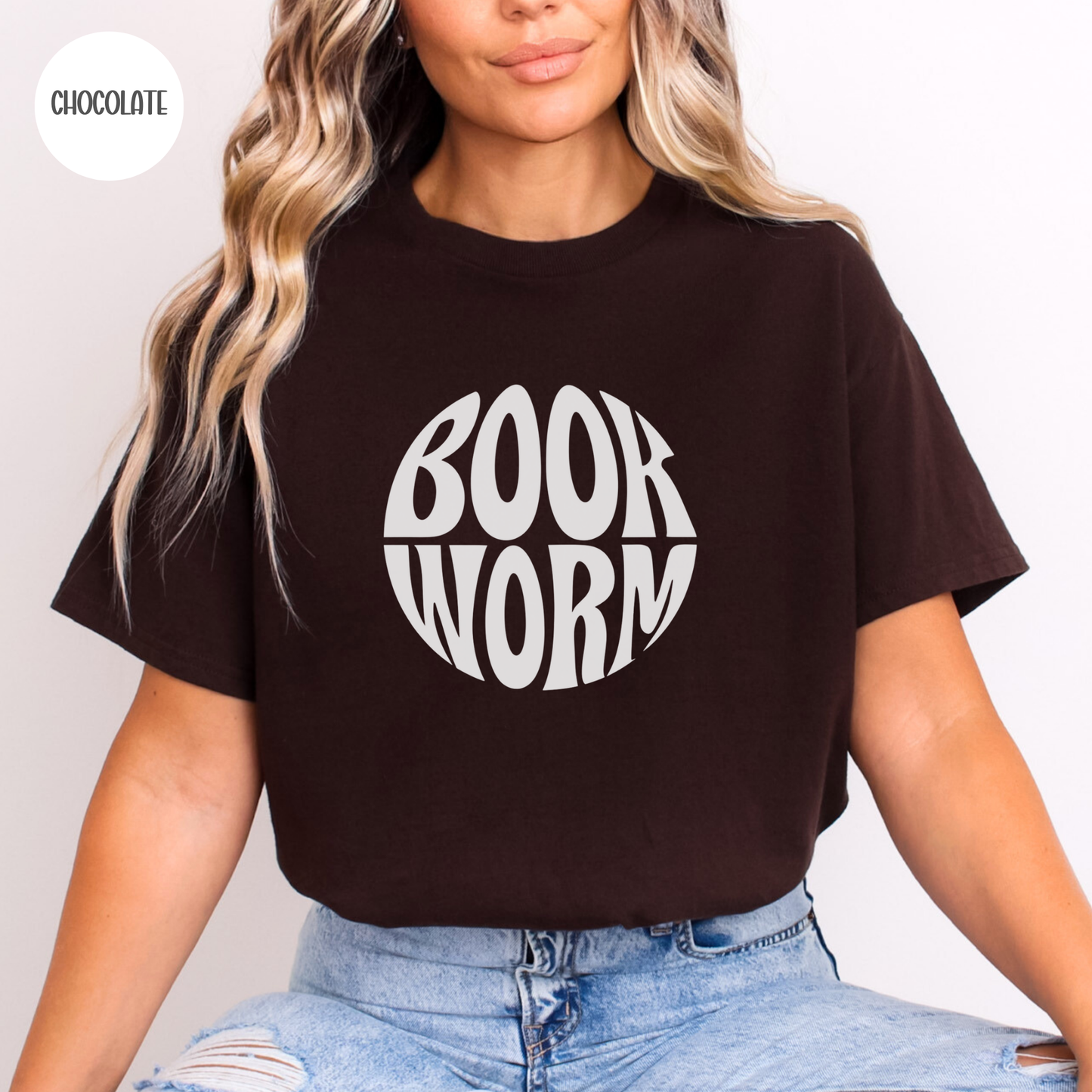 Book Worm T-Shirt-Stripeypeach