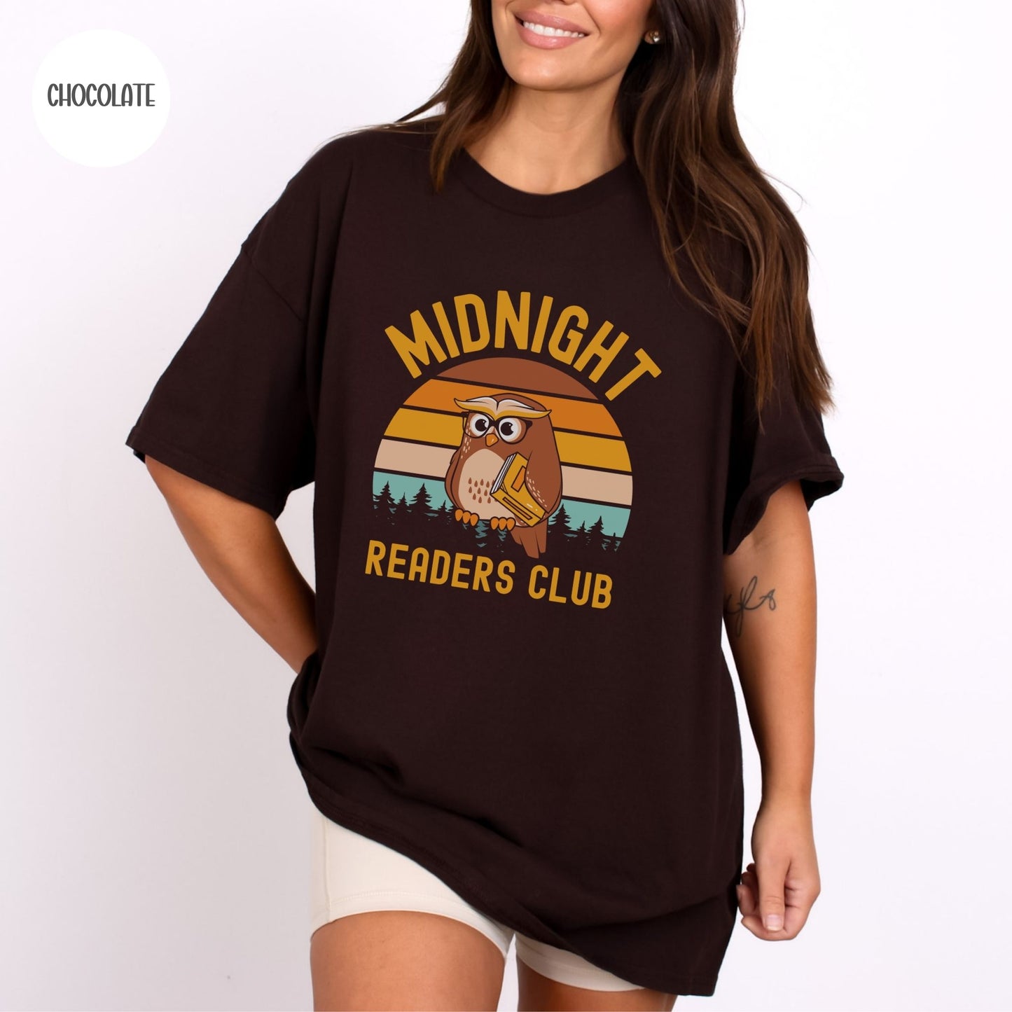 Midnight Readers Club Retro Owl T-Shirt
