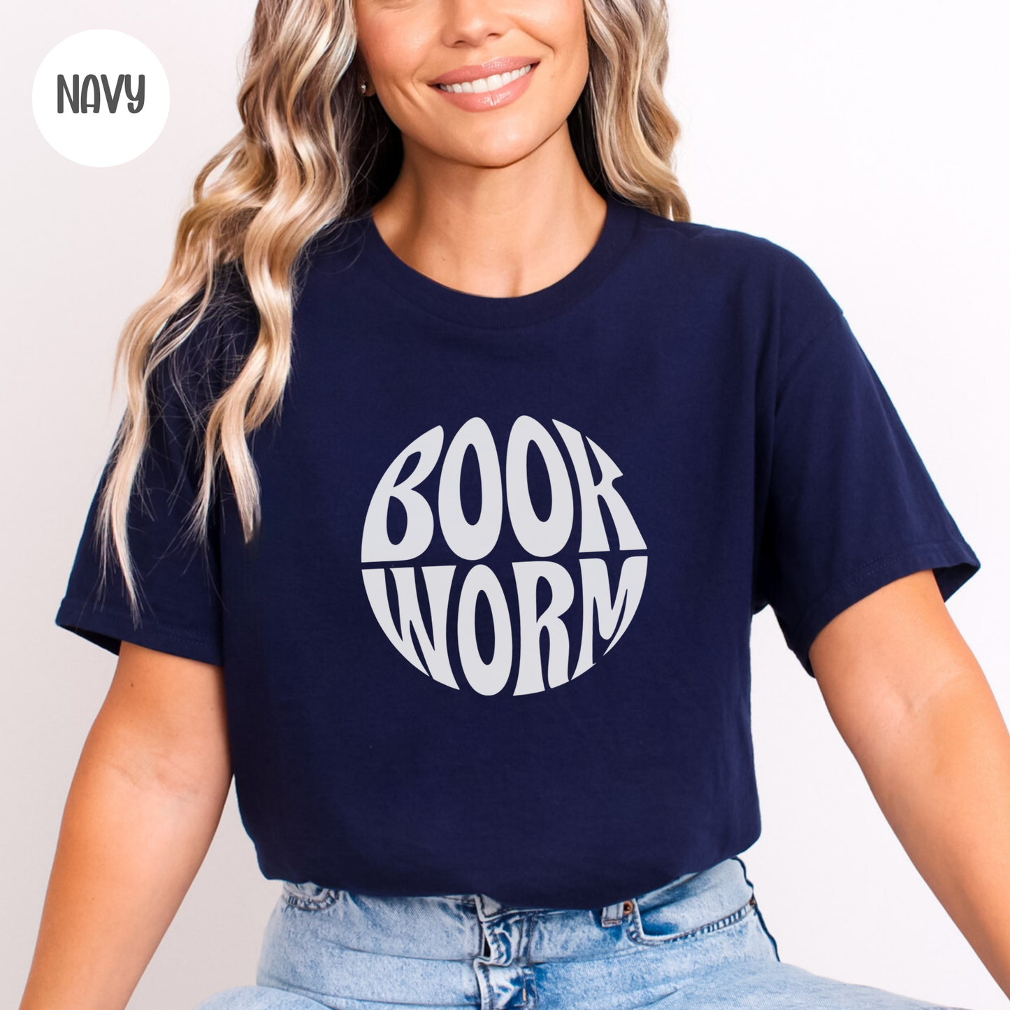 Book Worm T-Shirt-Stripeypeach