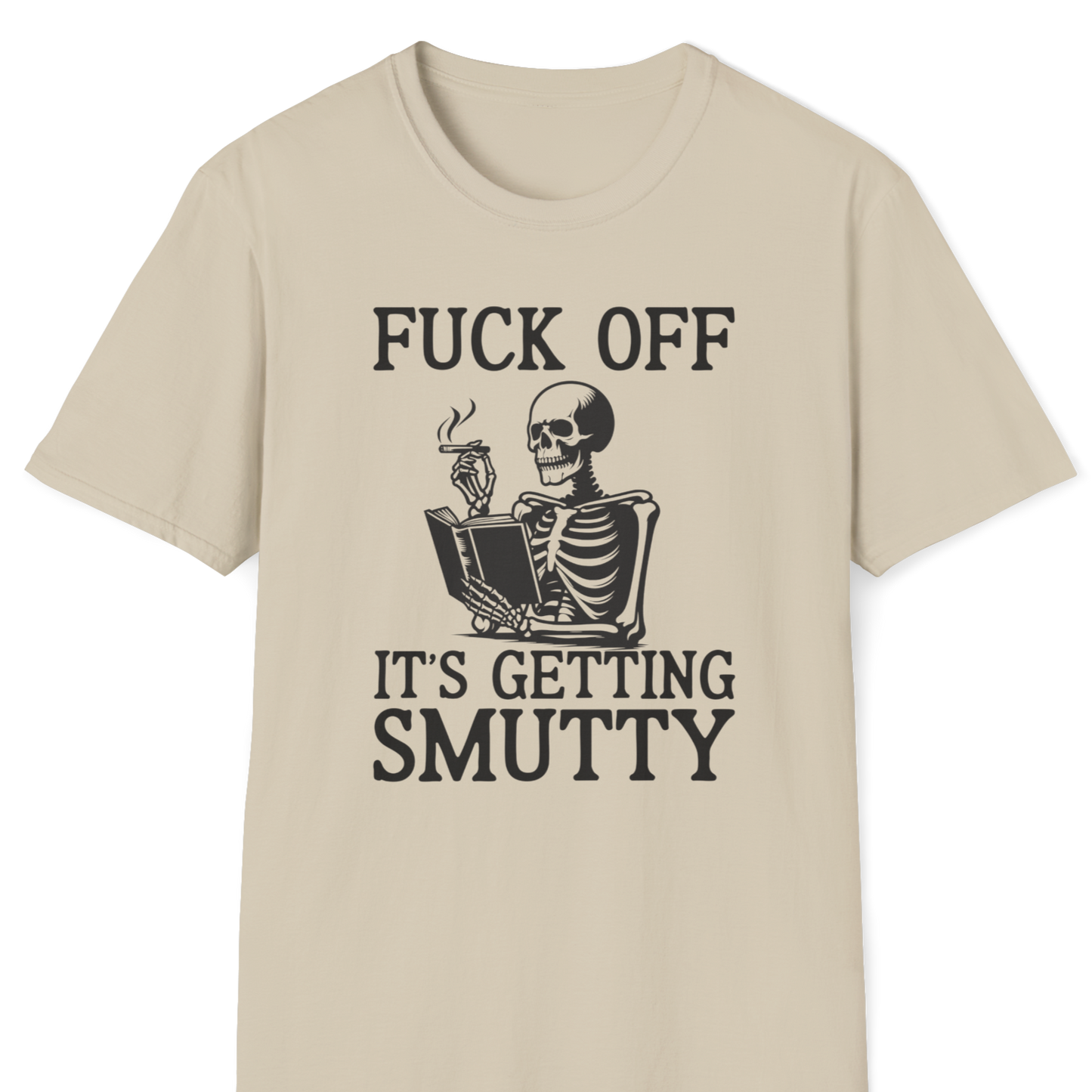 It's Getting Smutty Funny Reading Skeleton T-Shirt