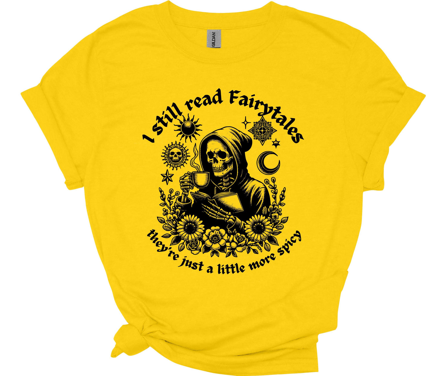I Still Read Fairytales T-shirt-Stripeypeach
