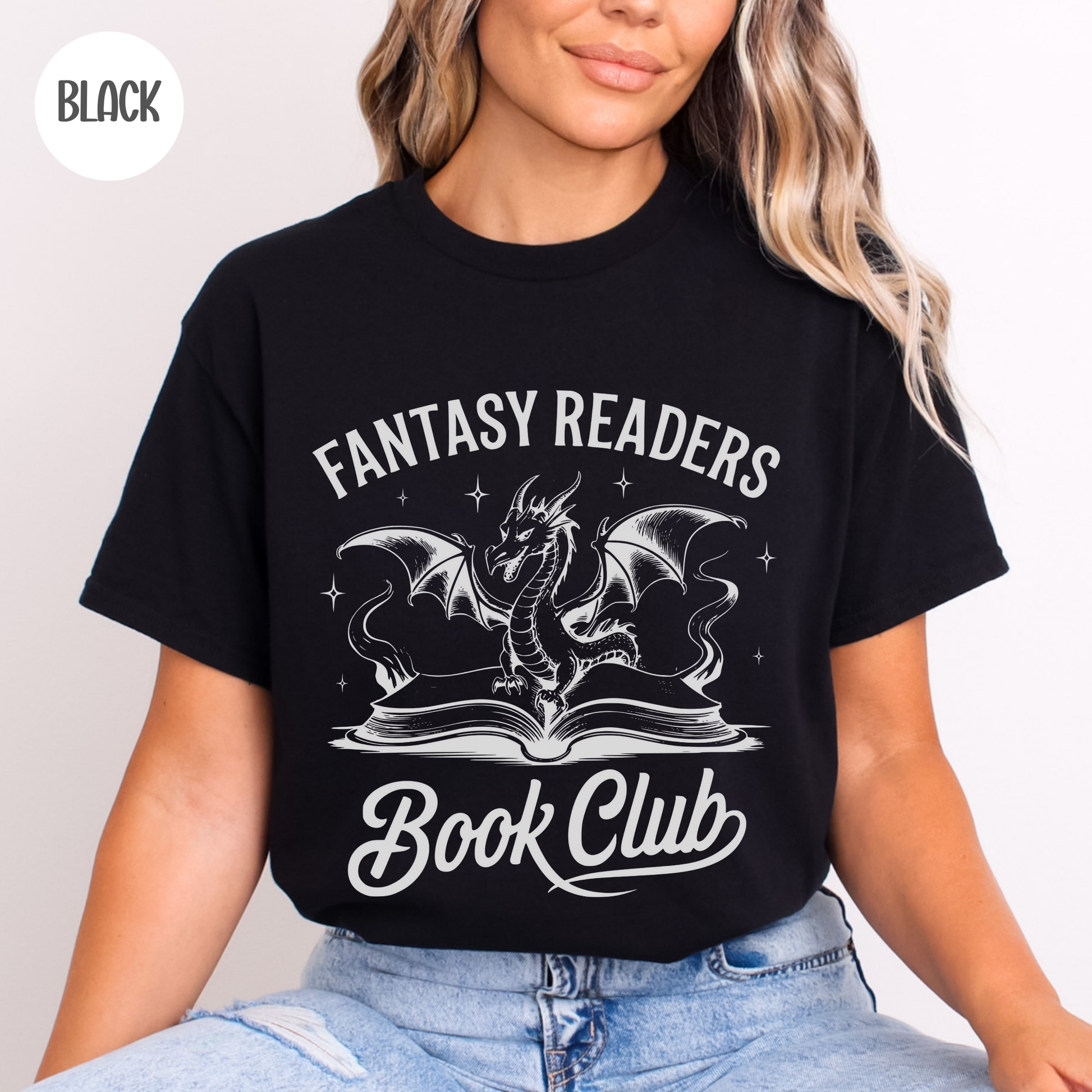 Fantasy Readers Book Club T-Shirt-Stripeypeach
