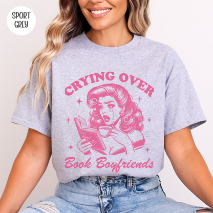 Crying over Book Boyfriends T-Shirt