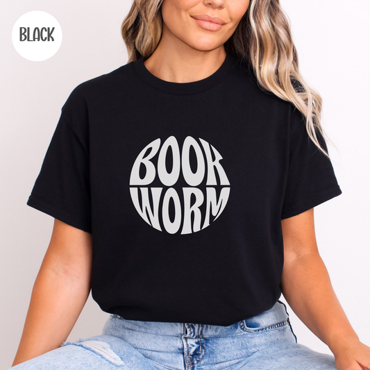 Book Worm T-Shirt-Stripeypeach