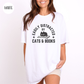 Easily Distracted by Cats & Books T-Shirt-Stripeypeach