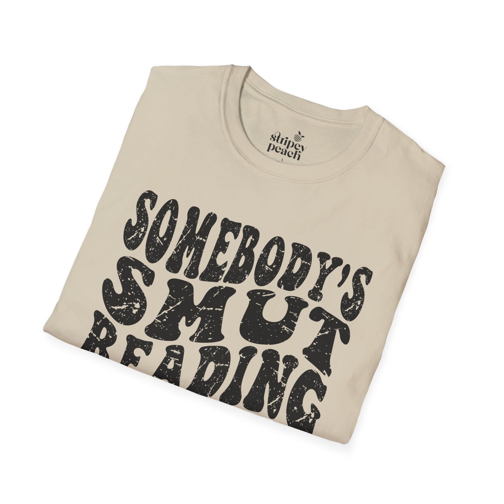 Somebody's Smut Reading Wife T-Shirt-Stripeypeach
