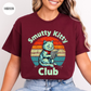 Smutty Book Club Cat T-Shirt-Stripeypeach