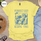 Purrfect Cozy Reading Vibes Cat T-Shirt