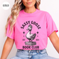 Sassy Book Club Goose T-shirt-Stripeypeach