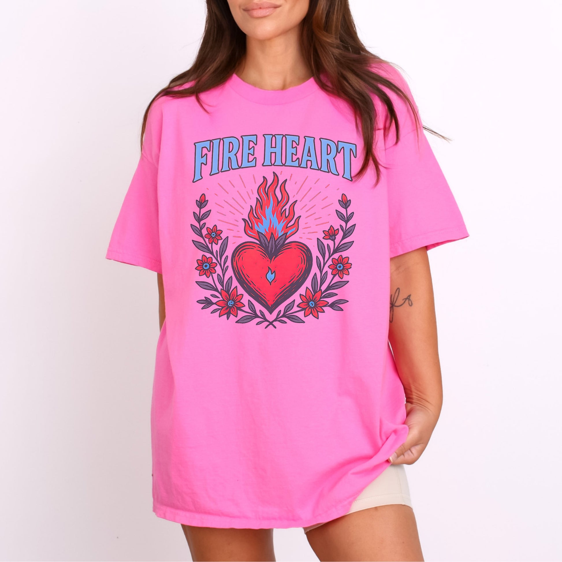 Fireheart | Book T-Shirt-Stripeypeach