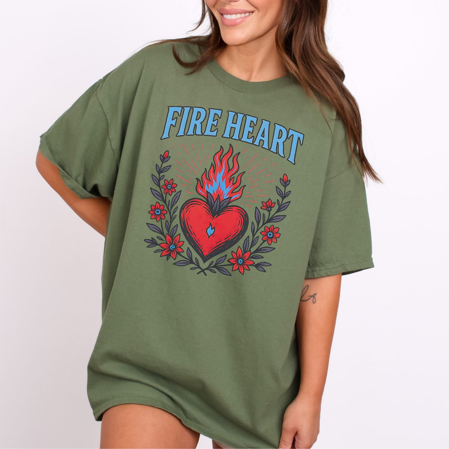 Fireheart | Book T-Shirt-Stripeypeach