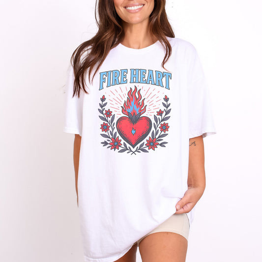 Fireheart | Book T-Shirt-Stripeypeach