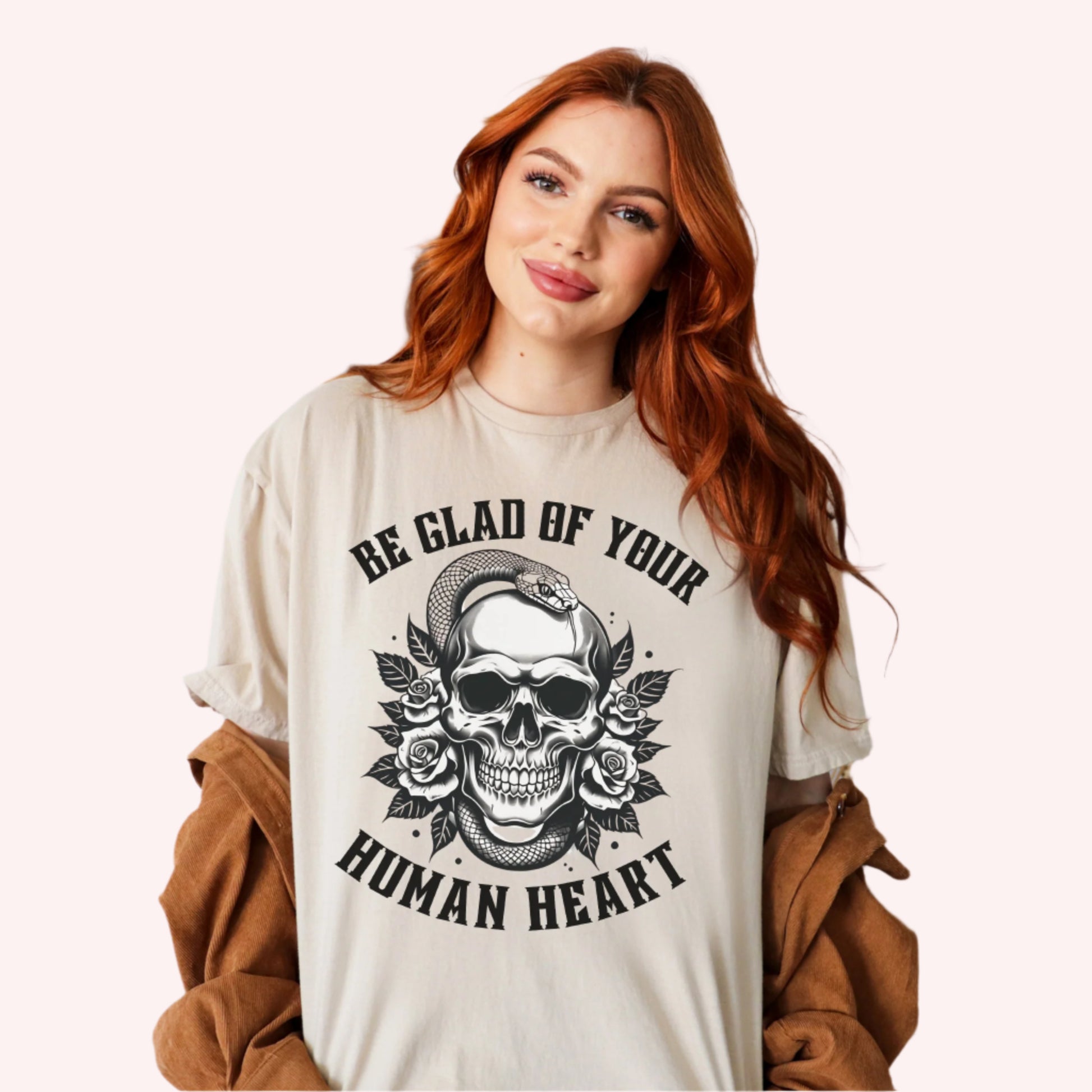 Be Glad of your Human Heart | ACOTAR Quote Book T-Shirt-Stripeypeach