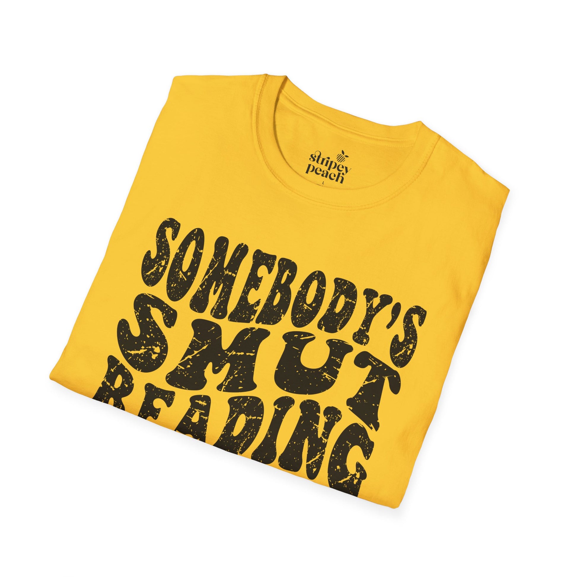 Somebody's Smut Reading Wife T-Shirt-Stripeypeach