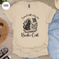 Cursed with a Love for Books & Cats T-Shirt-Stripeypeach