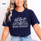 Booktrovert Wildflower T-shirt-Stripeypeach