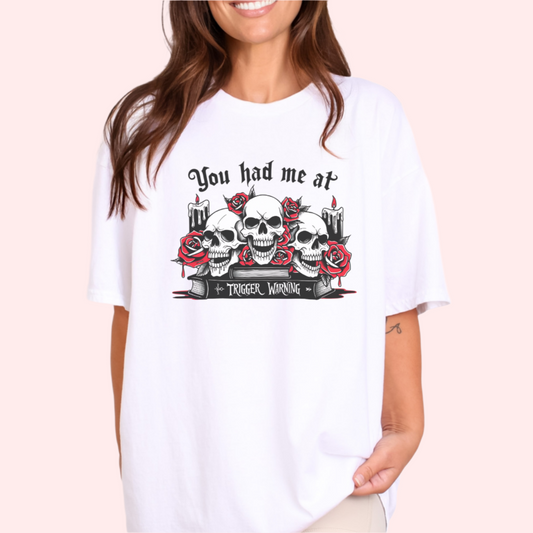 Trigger Warning T-Shirt-Stripeypeach