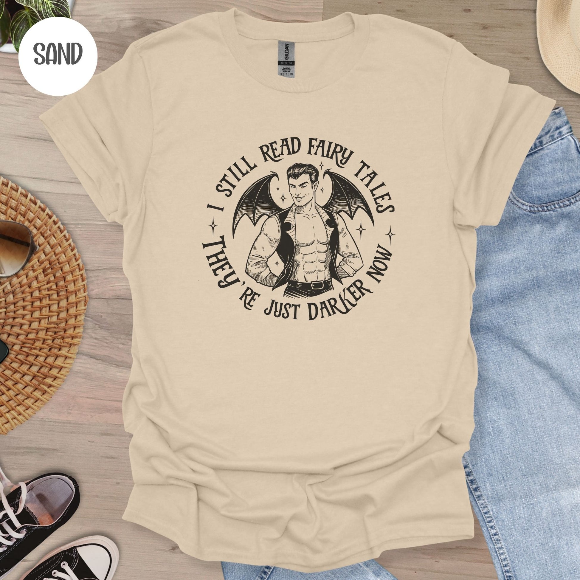 I Still Read Fairytales T-Shirt-Stripeypeach
