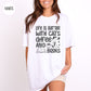 Life is Better with Cats Coffee & Books T-Shirt-Stripeypeach