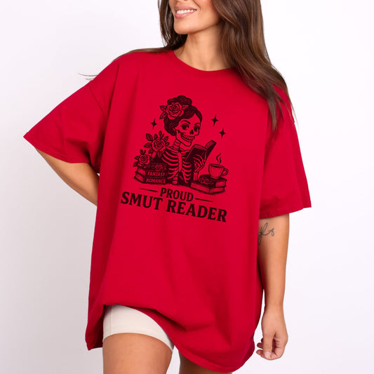 Proud Smut Reader | Book T-Shirt-Stripeypeach