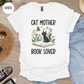 Cat Mother Book Lover T-Shirt-Stripeypeach