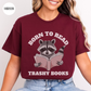 Born to Read Trashy Books T-Shirt-Stripeypeach