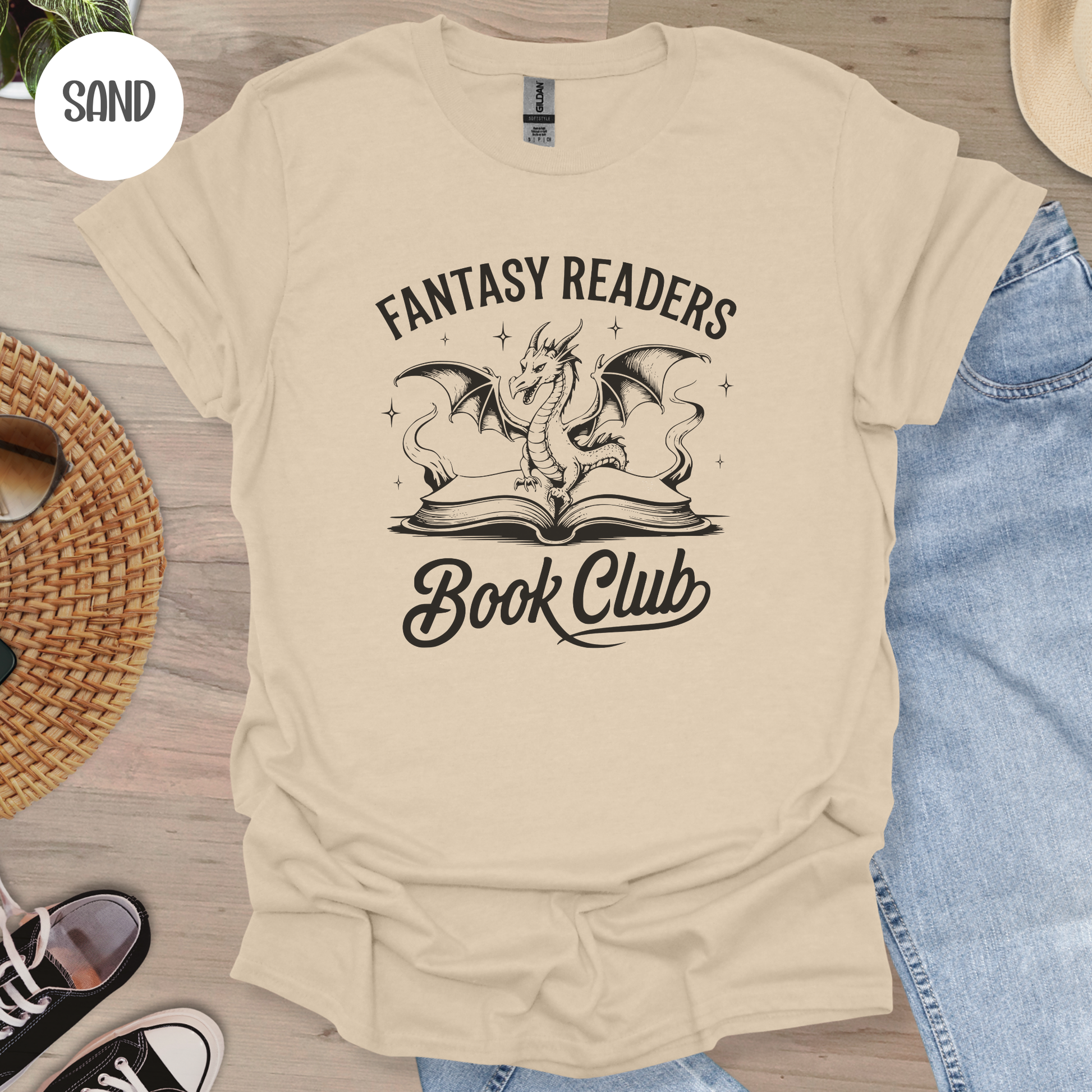 Fantasy Readers Book Club T-Shirt-Stripeypeach