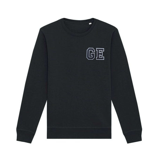 Organic Cotton Single or Double Initials Patch Personalised Sweatshirt