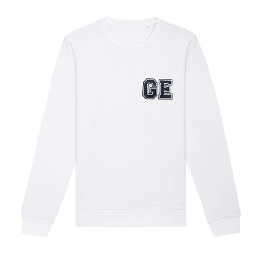 Organic Cotton Single or Double Initials Patch Personalised Sweatshirt