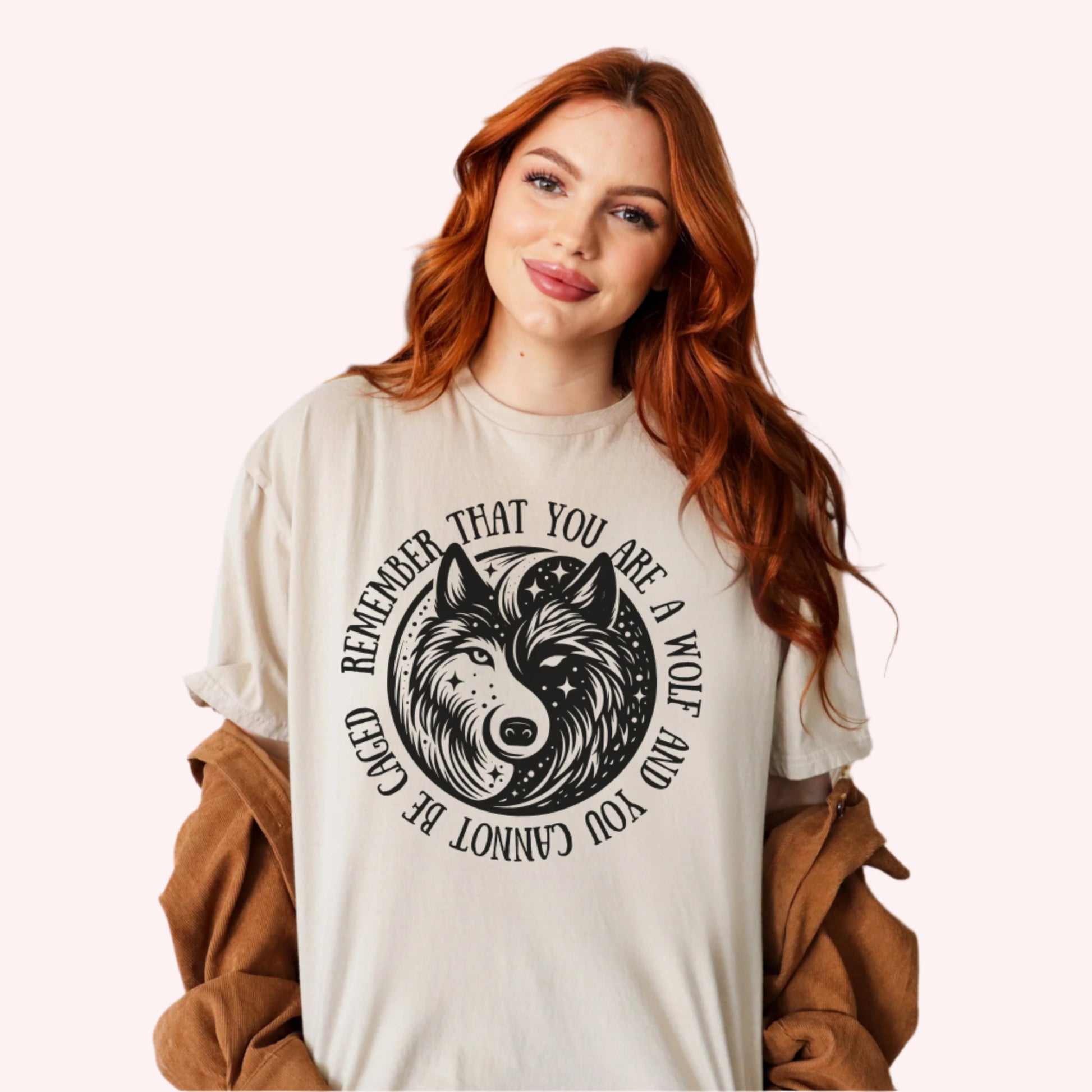 Remember That You are A Wolf l ACOTAR Book Quote T-shirt-Stripeypeach