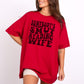 Somebody's Smut Reading Wife T-Shirt-Stripeypeach