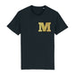 Organic Cotton Large Gold Initial Patch Personalised T-Shirt