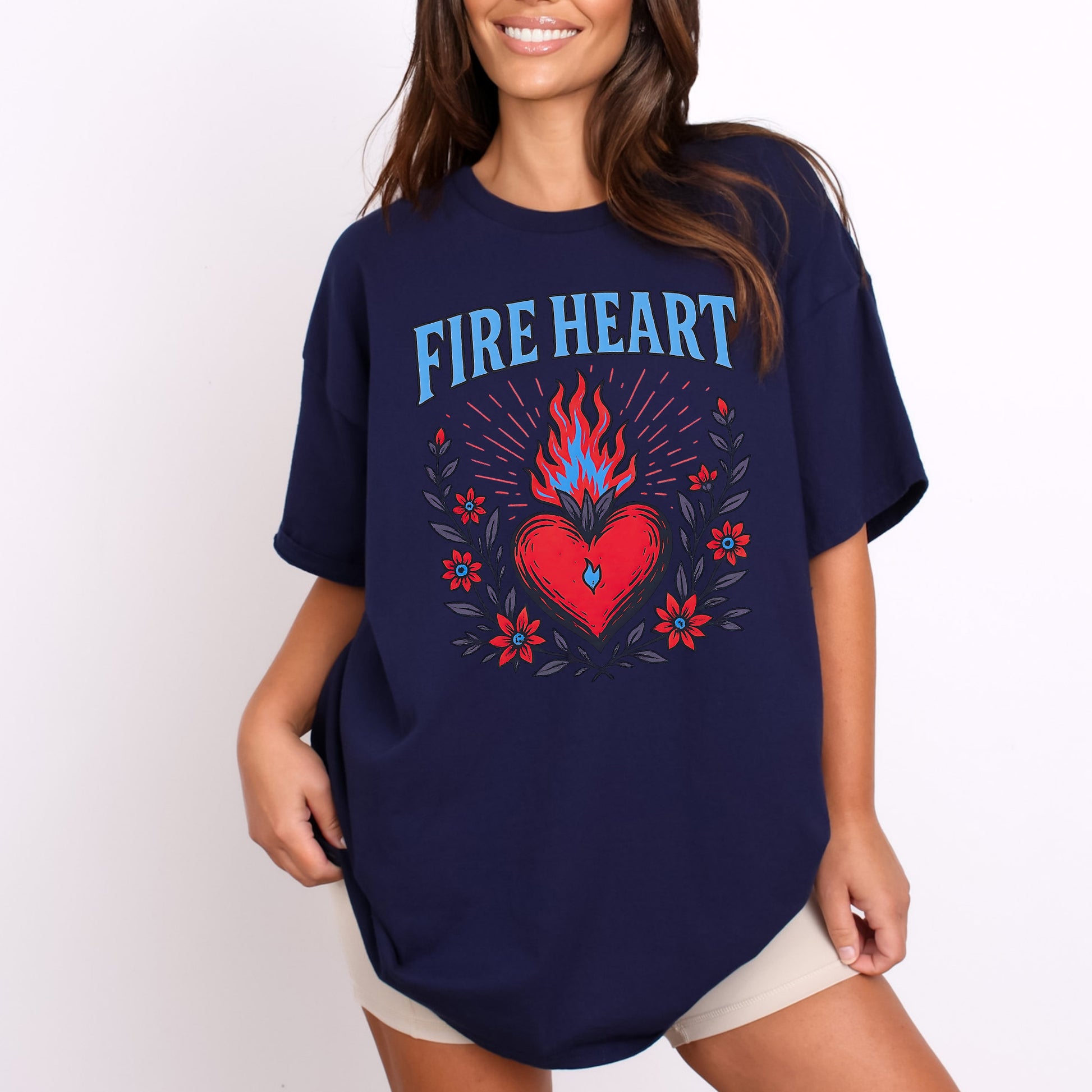 Fireheart | Book T-Shirt-Stripeypeach