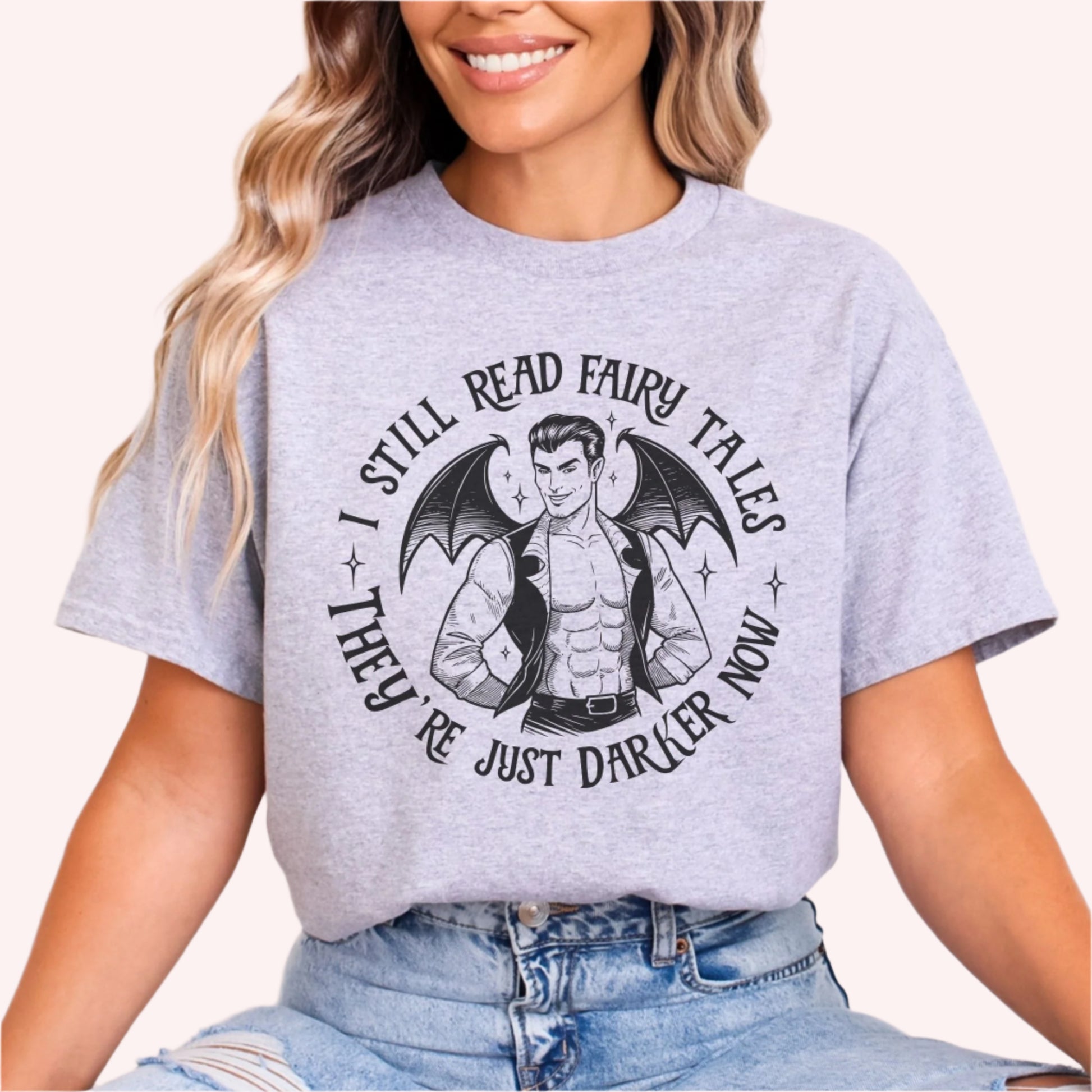 I Still Read Fairytales T-Shirt-Stripeypeach