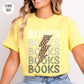 Books Leopard Lightning Bolt T-Shirt