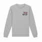 Organic Cotton Animal Print Single or Double Initials Patch - Personalised Sweatshirt