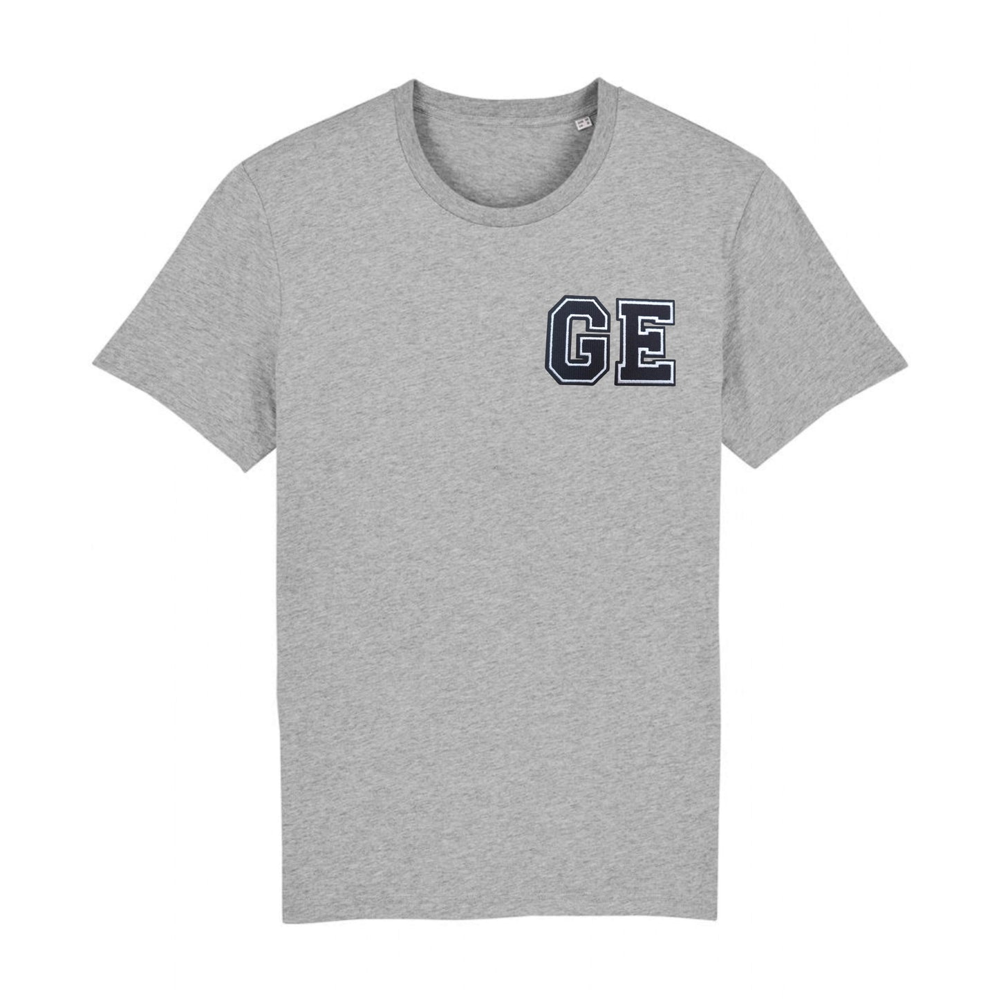 Organic Cotton Single or Double Initials Patch T-shirt