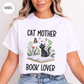 Cat Mother Book Lover T-Shirt-Stripeypeach