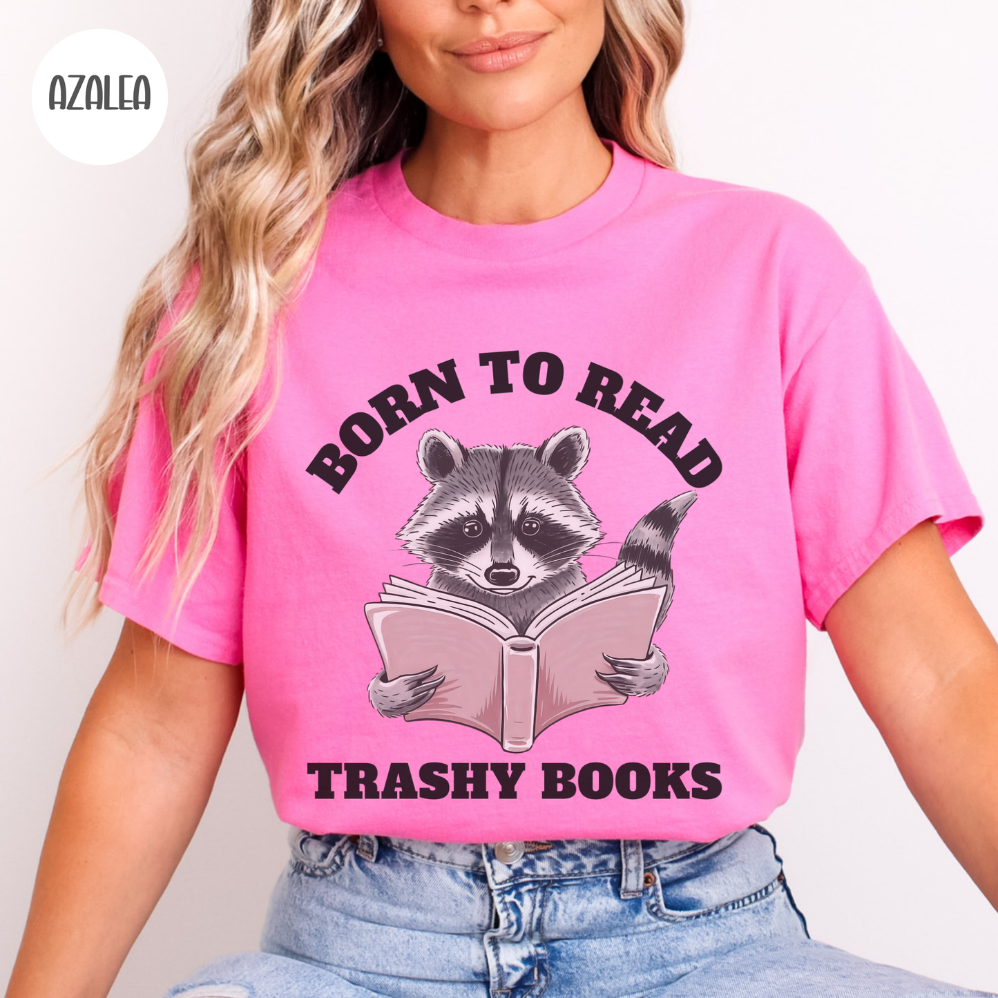 Born to Read Trashy Books T-Shirt-Stripeypeach