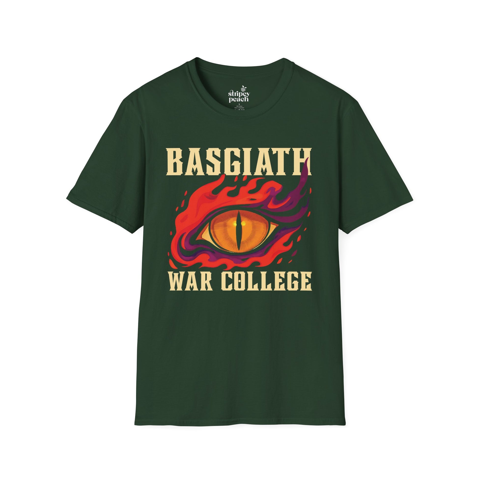 Basgiath War College | Fourth Wing Inspired Book T-Shirt-Stripeypeach