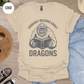 Probably Reading about Dragons Yeti T-Shirt-Stripeypeach