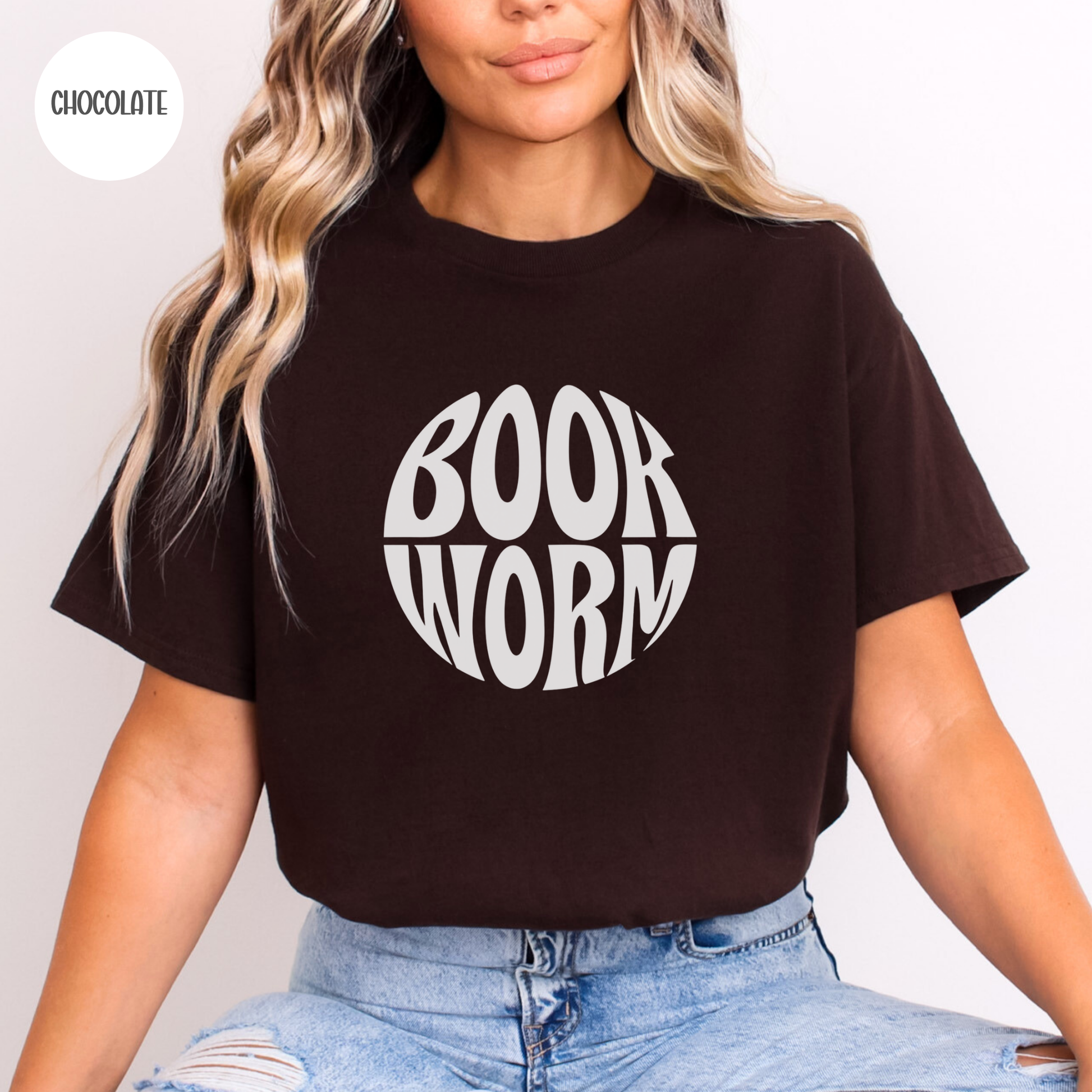 Book Worm T-Shirt-Stripeypeach