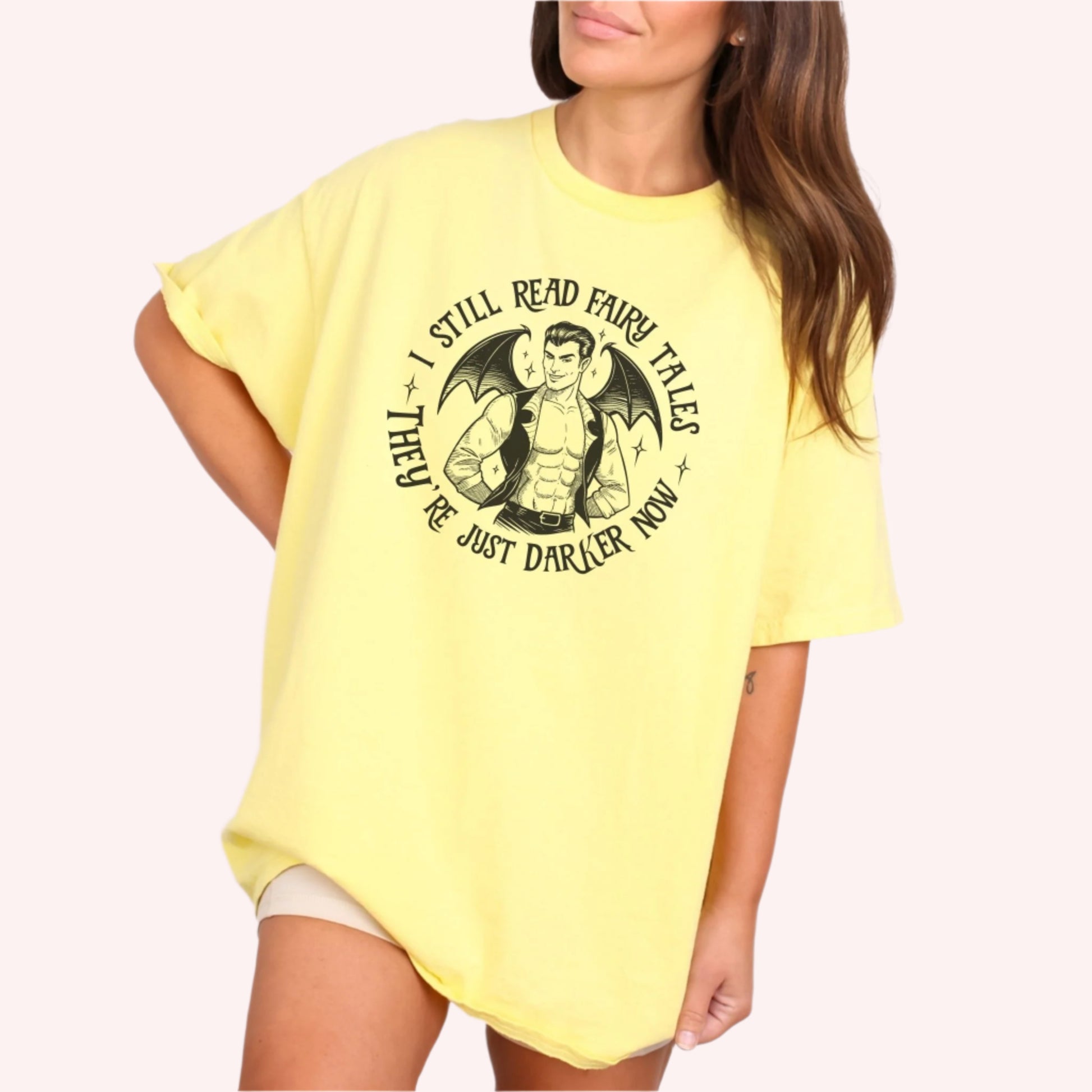 I Still Read Fairytales T-Shirt-Stripeypeach