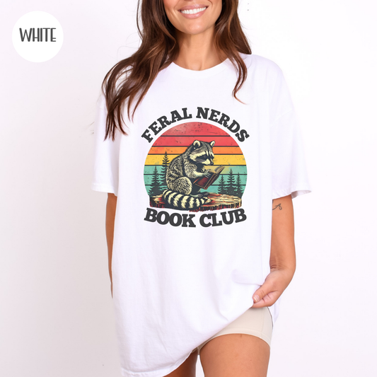 Feral Nerds Book Club Raccoon T-Shirt