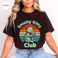Smutty Book Club Cat T-Shirt-Stripeypeach