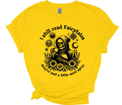 I Still Read Fairytales T-shirt-Stripeypeach